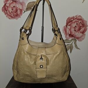 Coach Lynn Soho Hobo Dark Beige Shoulder Bag